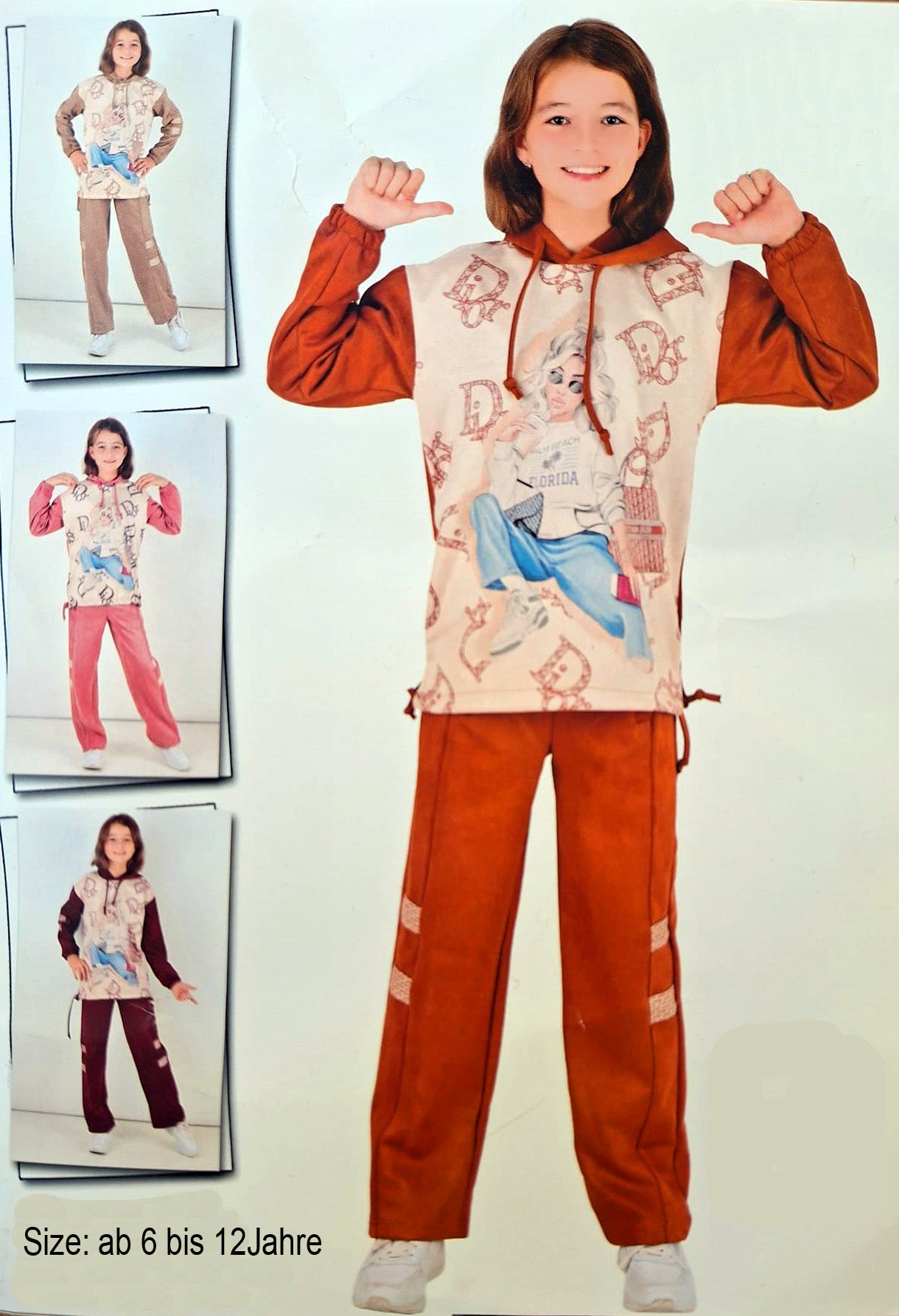 Luxuriöser Mädchen-Tracksuit