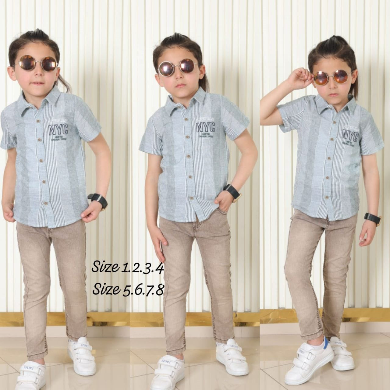 Hemd & Jeans-Set für Kinder