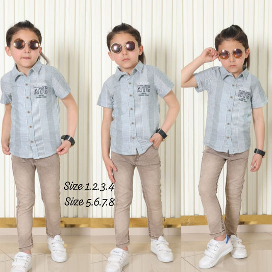 Hemd & Jeans-Set für Kinder